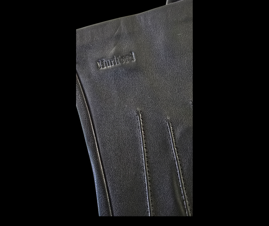 Hurlford Leather Riding Gloves Childs- Black Hurlford